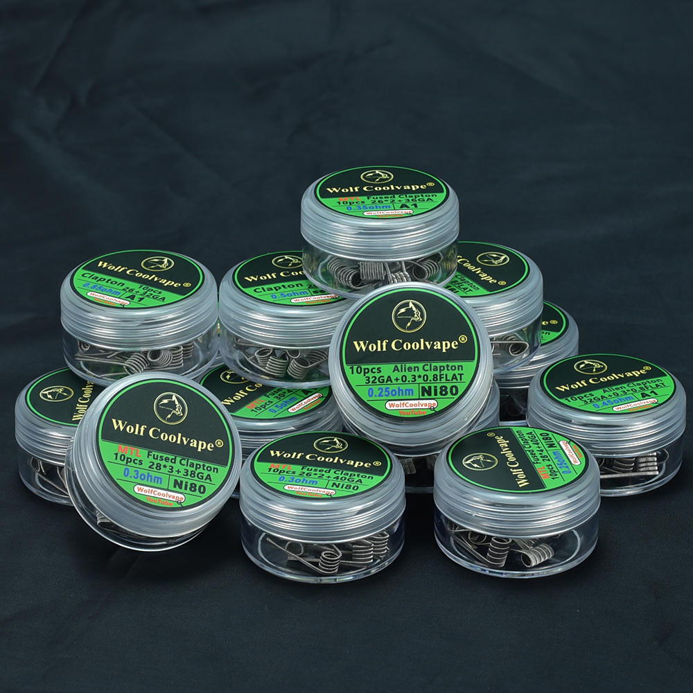 10pcs NI80/SS316L/A1 mtl Alien - Accessories For Vaping 评论和价格