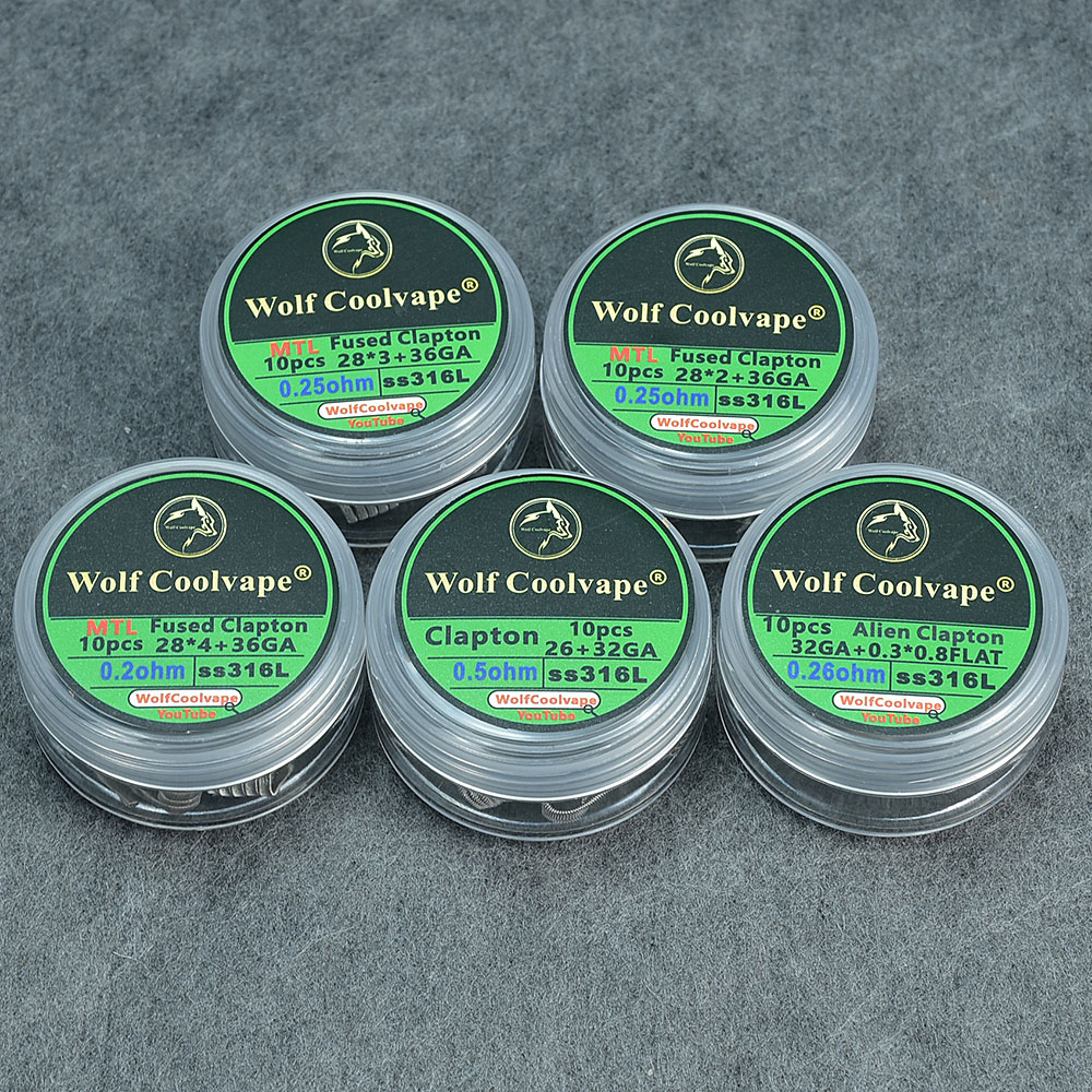10pcs NI80/SS316L/A1 mtl Alien - Accessories For Vaping 评论和价格
