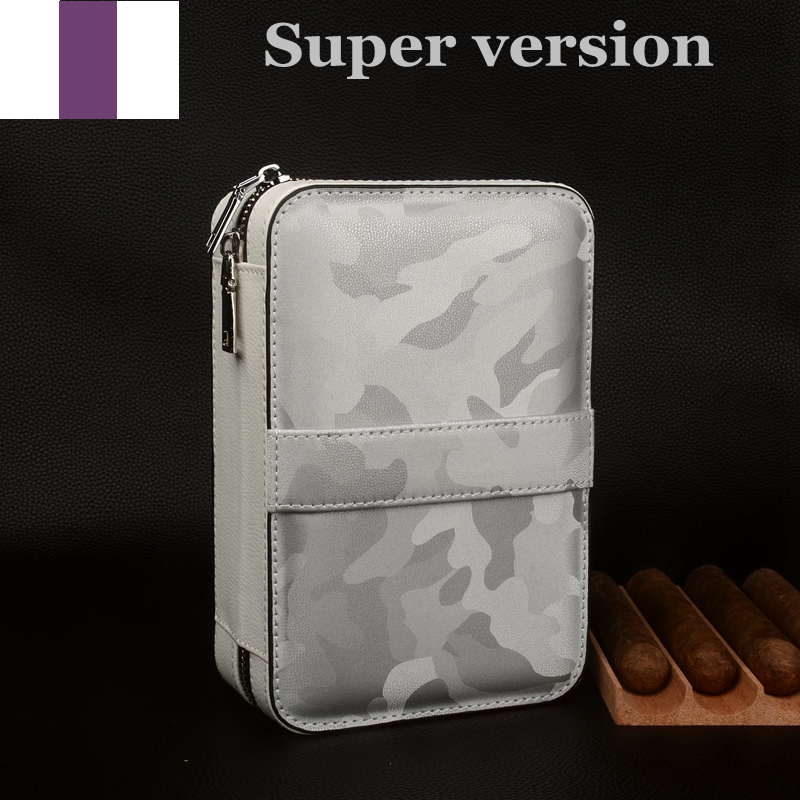 Travel Cigar Case Leather Ciga - Vape Ring 评论和价格