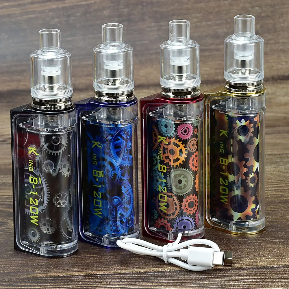King8-120W Box Mod Kit electro - Accessories For Vaping 评论和价格