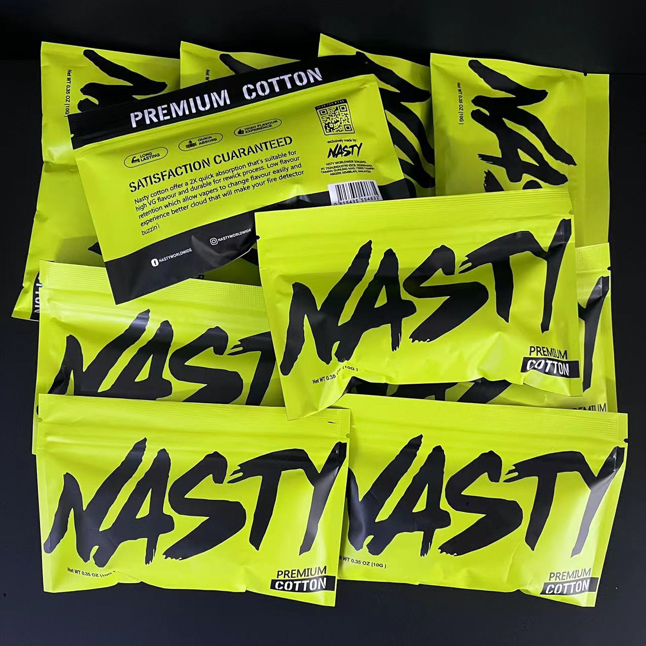 10/5 x Bag NASTY Cotton Long F - Cotton Wick Organic 评论和价格