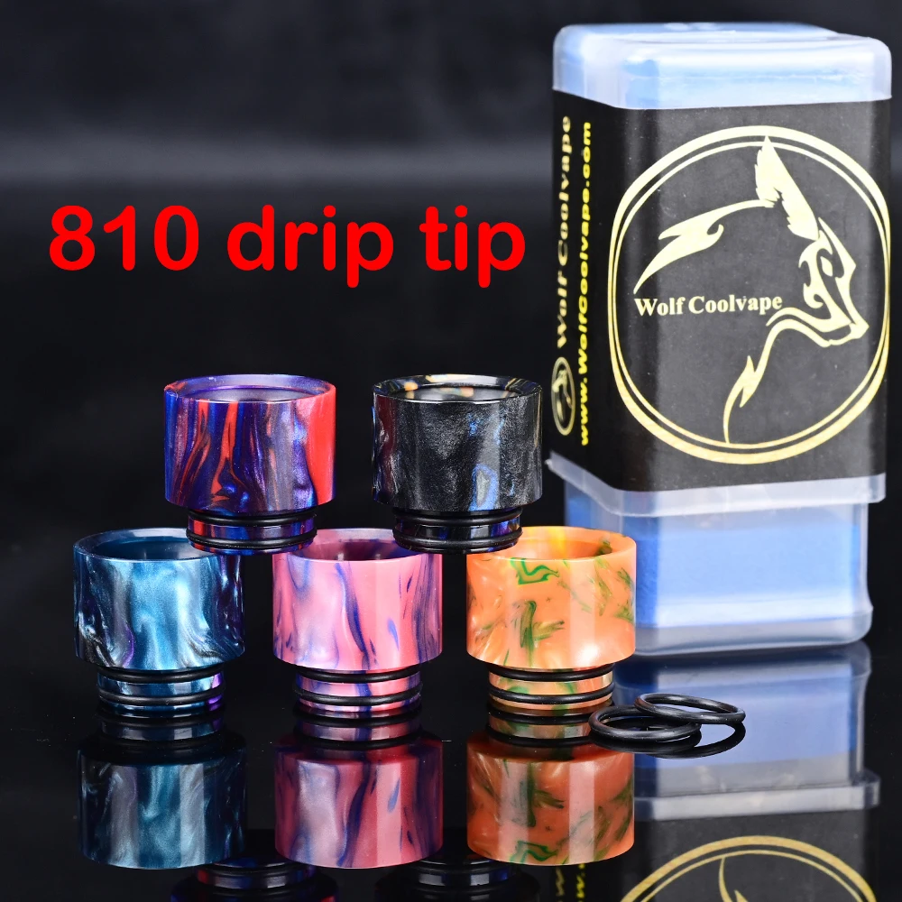 Wolfcoolvape 5PCS 810 Resin Dr - Drip Tip Resin 评论和价格