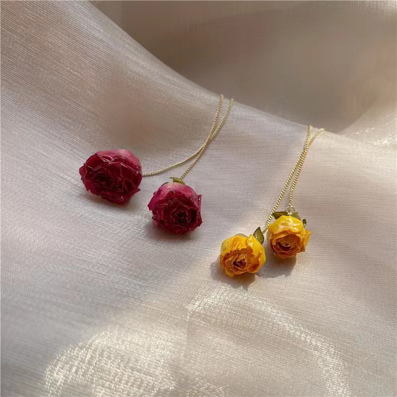 5pcs Drip Glue Roses Dried Flo - Drip Tip Resin 评论和价格