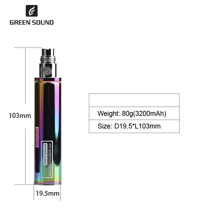 GS Ego 3 III 3200mAh Battery V - Vaping Area 评论和价格