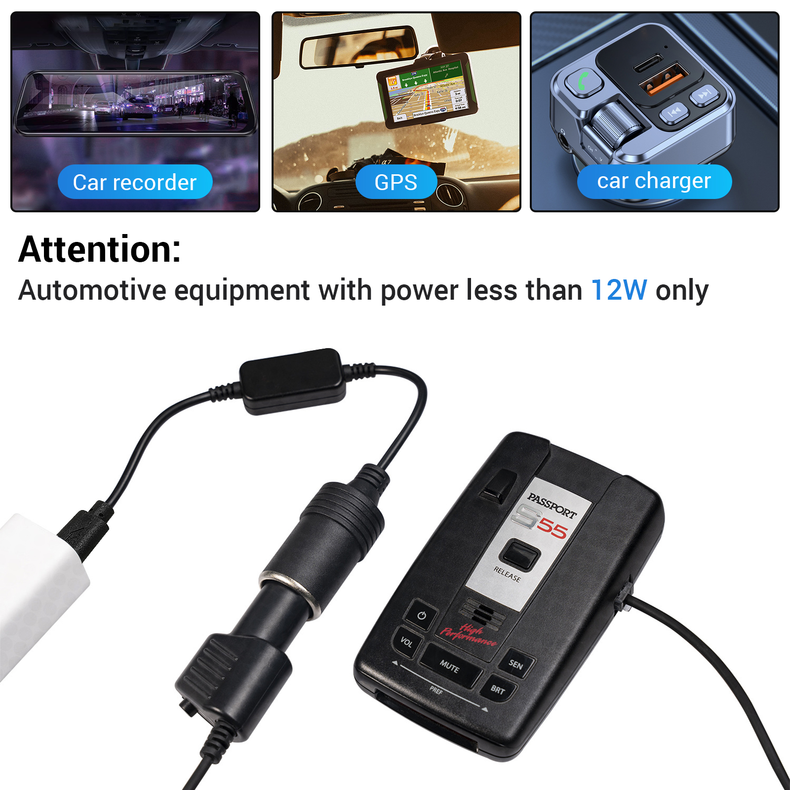 1pc 5V 2A USB To 12V Cigarette - Accessories Experts Vape 评论和价格