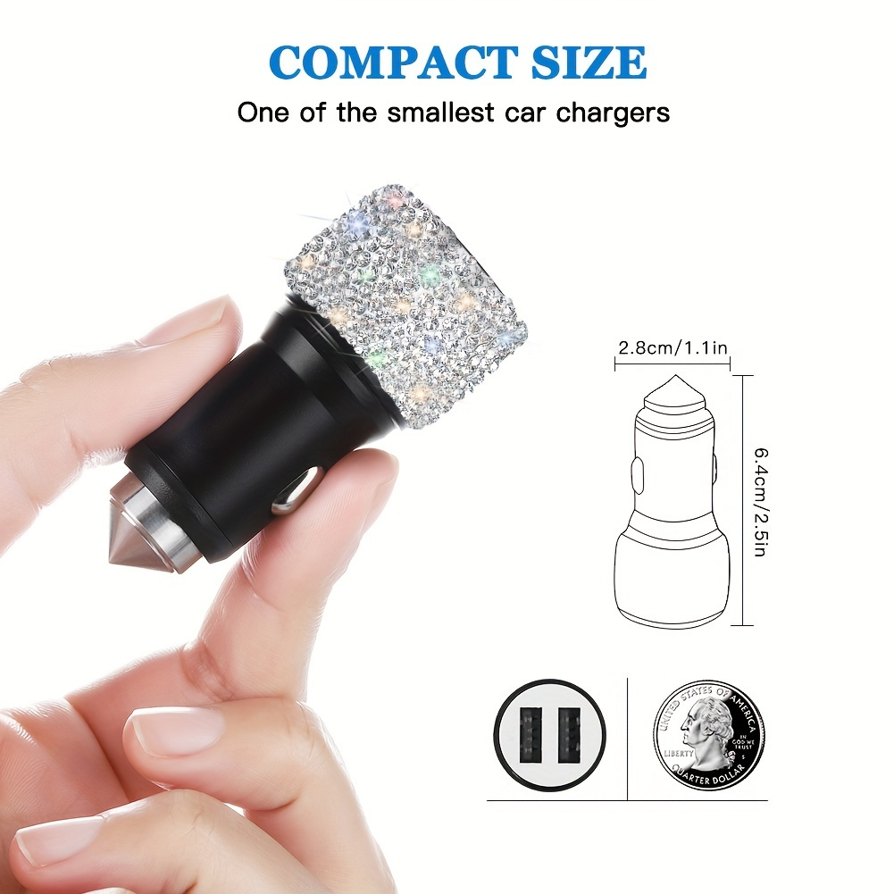 Car Bling USB Styling Diamond  - Vape Decoration 评论和价格