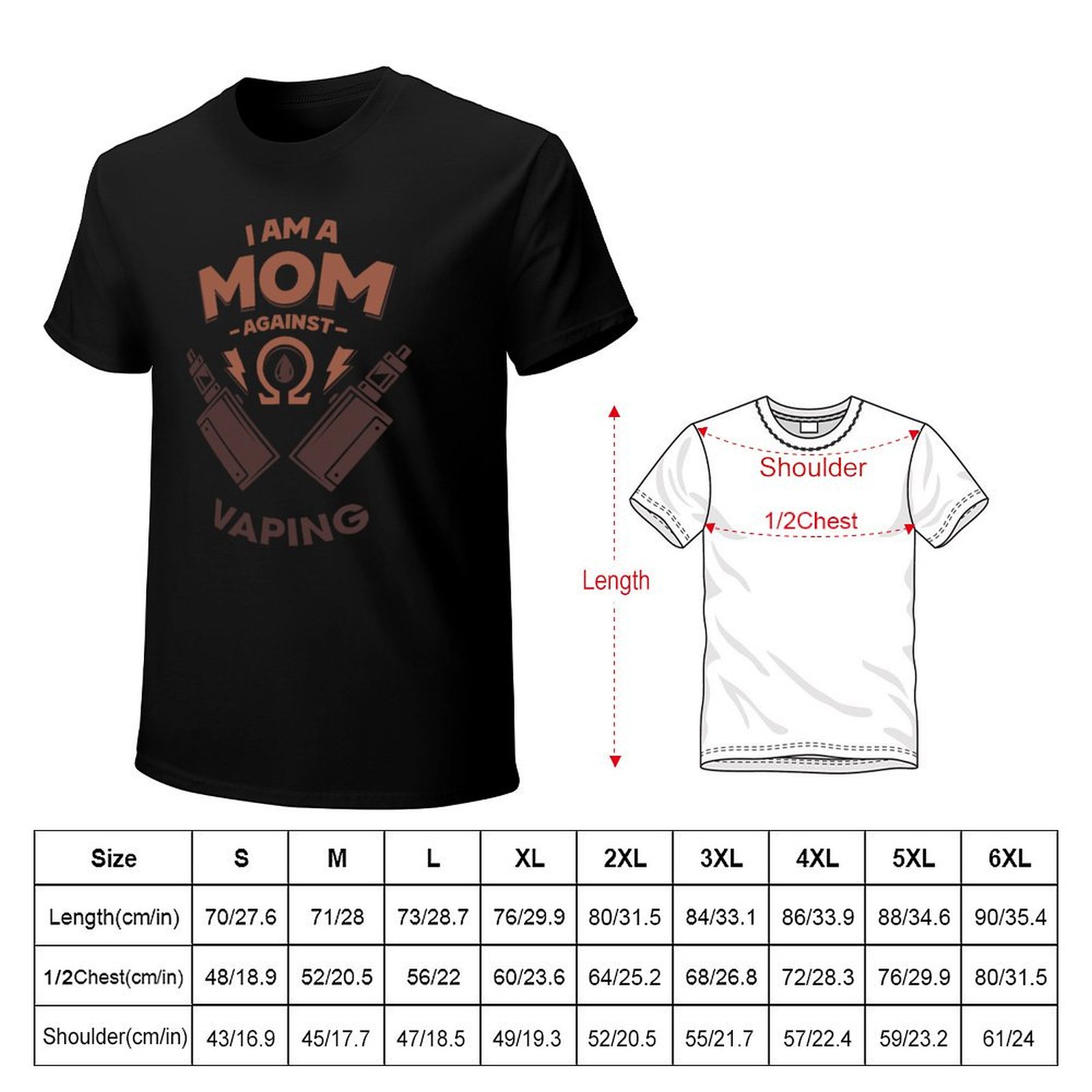 I am a MOM against VAPING T-Sh - Quick Vape 评论和价格