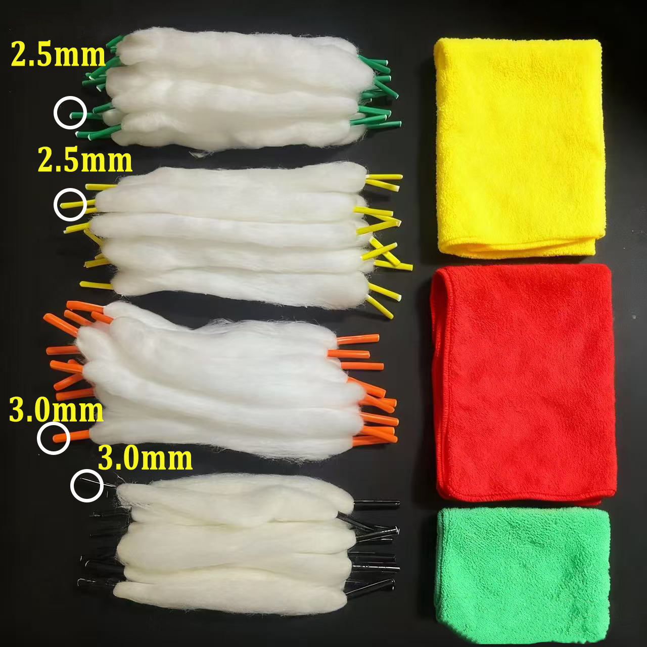 100-10pcs 3.0/2.5mm Colorful P - Cotton Wick Organic 评论和价格
