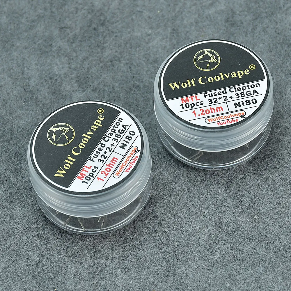 Wolfcoolvape NI80 Pre-Built He - Clapton Wire Pre Built 评论和价格